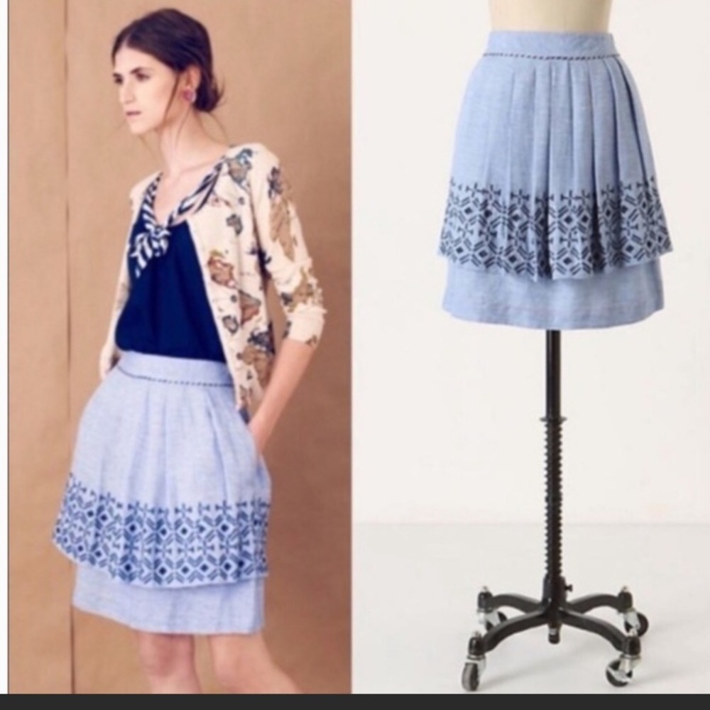 Anthropologie odille dream skirt sz8